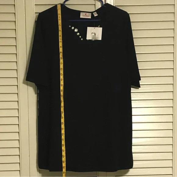 Quacker Factory Rhinestone Top - Picture 3 of 5